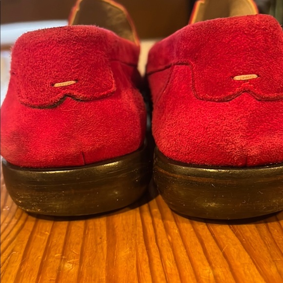 Cole Haan Resort made in Italy deep pink Suede Moccasin Flats - Picture 7 of 13